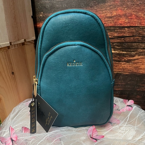 Kedzie Teal Sunset Sling Purse - Picture 2 of 6
